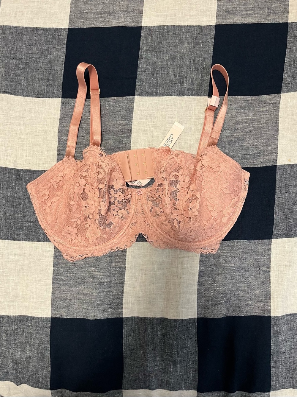 Victoria's Secret Dusty Rose Lace Balconette Bra